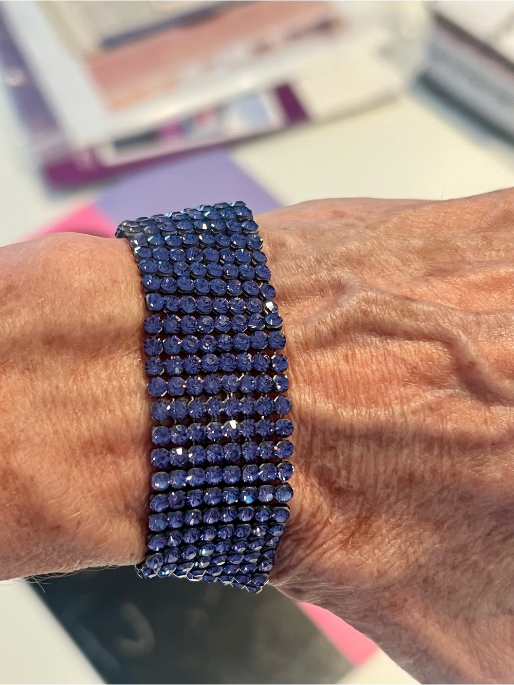 Swarovski lavender/purple crystal bracelet - Picture 2 of 4